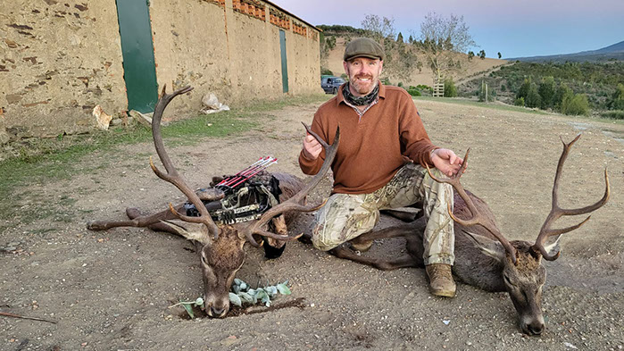 Thierry Loots, Fernando Rosa Dias et un cerf sélectif au Portugal